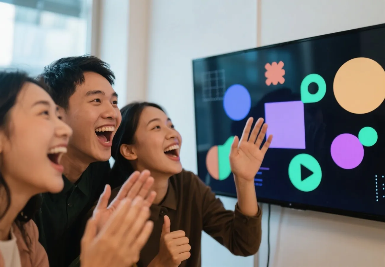 充满活力的背景图片，展示玩家的兴奋